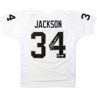 Bo Jackson Autographed L.A. Raiders White Jersey (JSA COA)