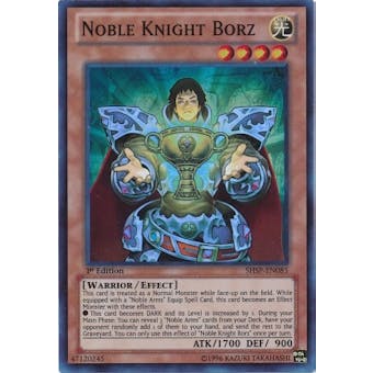 Yu-Gi-Oh Shadow Specters 1st Edition Single Noble Knight Borz Super Rare Near Mint (NM)