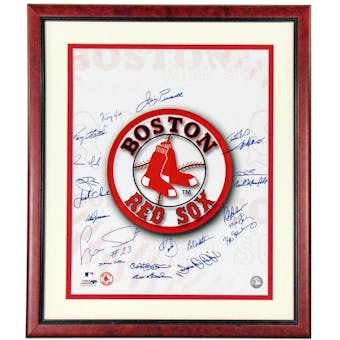 Boston Red Sox Autographed (21 Signatures) Framed 16X20 Piersall/Kell/Tiant/Zimmer