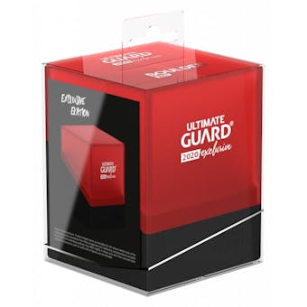Ultimate Guard Boulder 100+ Deck Box - 2020 Exclusive Red/Black