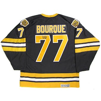 Ray Bourque Autographed Boston Bruins Hockey Jersey (Frozen Pond)
