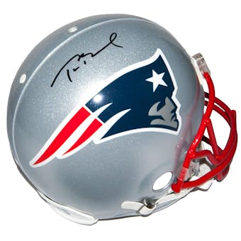 Tom Brady Autographed New England Patriots On-Field Authentic Proline Full Size Helmet (Mounted Memories)
