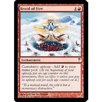 Magic the Gathering Coldsnap Single Braid of Fire Foil