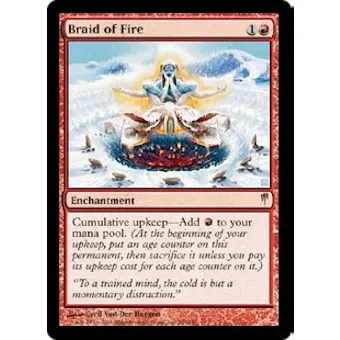 Magic the Gathering Coldsnap Single Braid of Fire Foil