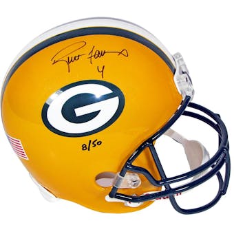 Brett Favre Autographed Green Bay Packers Full Size Riddell Football Helmet (Favre Authentic)