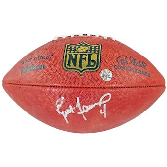Brett Favre Autographed NFL Authentic Football (Favre & Steiner)