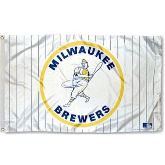 Milwaukee Brewers Rico Industries 3' x 5' Retro Banner Flag