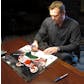 Martin Brodeur Autographed New Jersey Devils 16x20 Photo Back