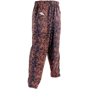 Denver Broncos Zubaz Navy and Orange Post Print Pants (Adult XL)