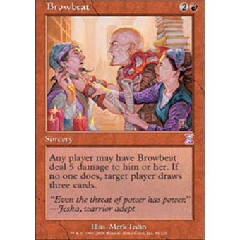 Magic the Gathering Time Spiral Single Browbeat - SLIGHT PLAY (SP)