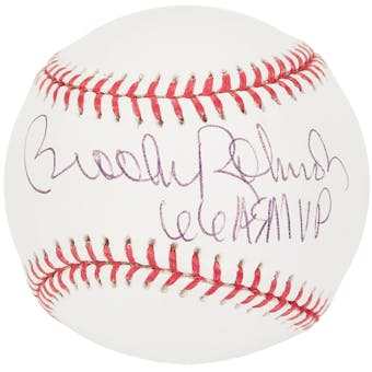 Brooks Robinson Autographed Baltimore Orioles MLB Baseball w/ 66 ASMVP inscrip