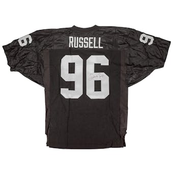 Darrell Russell Autographed Oakland Raiders Authentic Wilson Pro line Jersey (Press Pass)