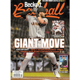 2021 Beckett Baseball Monthly Price Guide (#187 October) (Kris Bryant)