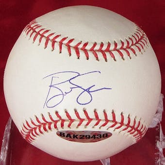 Ben Sheets Autographed Baseball (Slightly Stained) (UDA COA)
