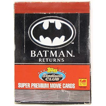 Batman Returns Hobby Box (1992 Topps Stadium Club)