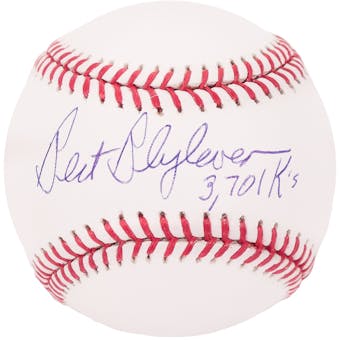 Bert Blyleven Autographed Minnesota Twins Official MLB Baseball w/"3701 K's" (Tristar)