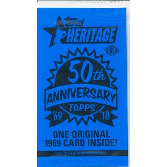 2018 Topps Heritage Baseball 50th Anniversary Topper Pack