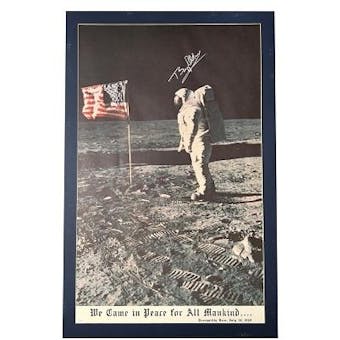 Apollo 24x36 Poster Signed By - Buzz Aldrin JSAXX02983