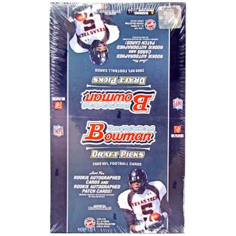 2009 Bowman Draft Picks Football Rack Pack Box (20 Packs)