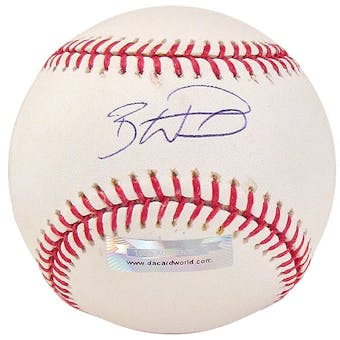 Brandon Wood Autographed Baseball (Near Mint) (DACW COA)