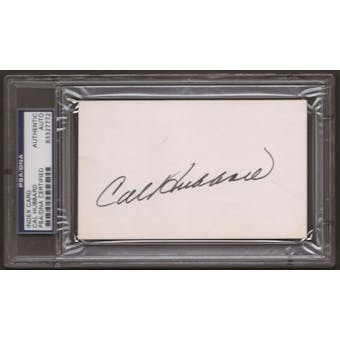 Cal Hubbard Autograph (Index Card) PSA/DNA Certified *7772