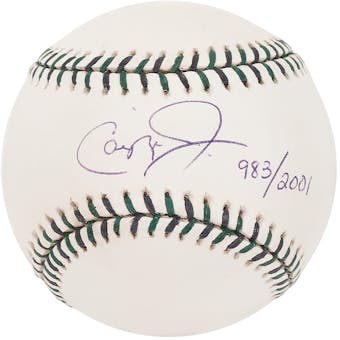 Cal Ripken Autographed Official 2001 MLB All-Star Game Baseball #/2001 (MLB Hologram)