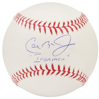 Cal Ripken Jr. Autographed Official MLB Baseball w/Ironman Inscription