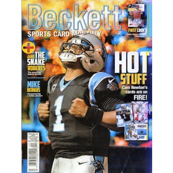 2016 Beckett Sports Card Monthly Price Guide (#371 February) (Cam Newton)
