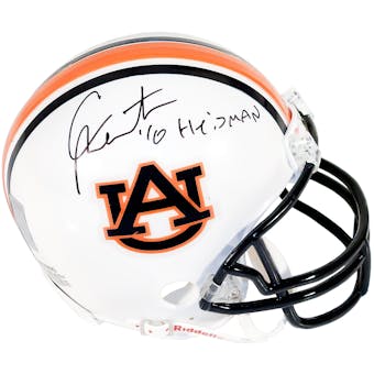 Cam Newton Autographed Auburn Tigers Mini Helmet (PSA) w/ Heisman inscription