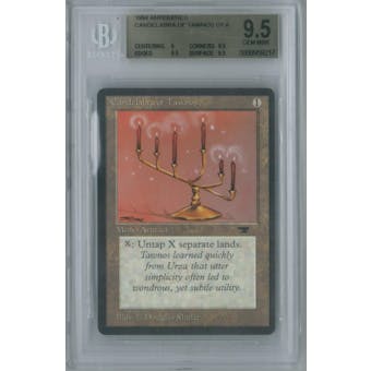 Magic the Gathering Antiquities Candelabra of Tawnos BGS 9.5 (9, 9.5, 9.5, 9.5)
