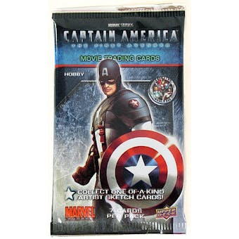 Marvel Captain America Trading Cards Hobby Pack (Upper Deck 2011)