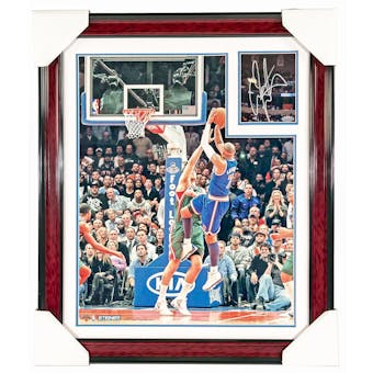 Carmelo Anthony Autographed New York Knicks Framed 16x20 Photograph (Steiner)