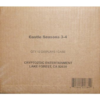 Castle Seasons 3 & 4 Trading Cards Hobby 12-Box Case (Cryptozoic 2014)