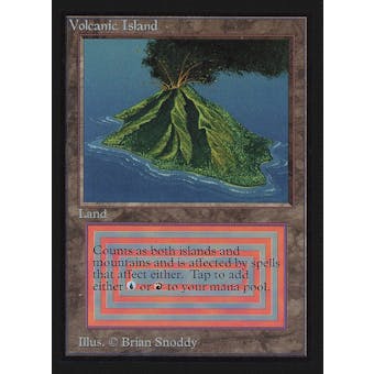 Magic the Gathering Beta Collector's Edition CE IE Single Volcanic Island SLIGHT PLAY (SP)