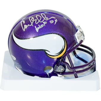 Carl Eller Autographed Minnesota Vikings Mini Football Helmet with HOF 04 inscrip