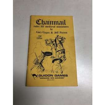 Chainmail Rules for Medieval Miniatures 2nd Edition 1st Printing Guidon Games