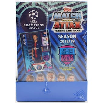 2018/19 Topps UEFA Champions League Match Attax Soccer Starter Box (8 Decks)