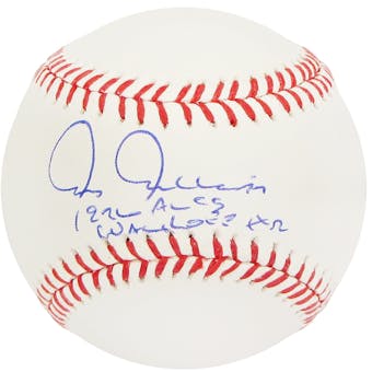 Chris Chambliss Autographed New York Yankees MLB Baseball 76 ALCS Walkoff HR (Leaf)