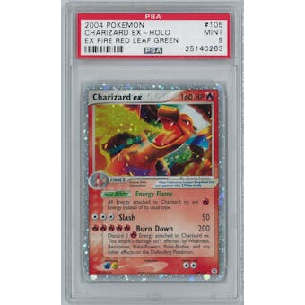 Pokemon EX Fire Red Leaf Green Single Charizard ex 105/112 - PSA 9