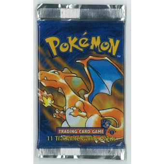Pokemon Base Set 1 FIRST EDITION Booster Pack - Charizard Art - UNSEARCHED