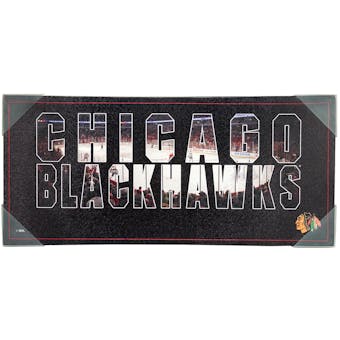 Chicago Blackhawks Artissimo Team Pride 12x26 Canvas