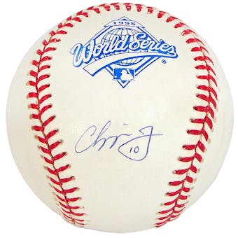 Chipper Jones Autographed Atlanta Braves 1995 World Series MLB Baseball (PSA)