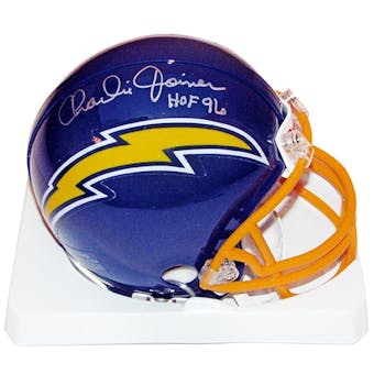 Charlie Joiner Autographed San Diego Chargers Mini Helmet