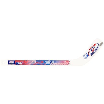 Chris Drury Autographed Team USA Mini Hockey Stick (Steiner)