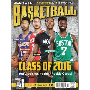 2016 Beckett Basketball Monthly Price Guide (#289 October) (Class of 2016)