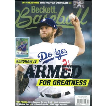 2017 Beckett Baseball Monthly Price Guide (#132 March) (Clayton Kershaw)