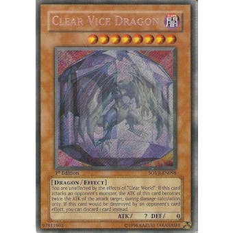 Yu-Gi-Oh Stardust Overdrive Single Clear Vice Dragon Secret Rare