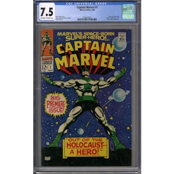 Captain Marvel #1 CGC 7.5 (OW-W) *3796320011*