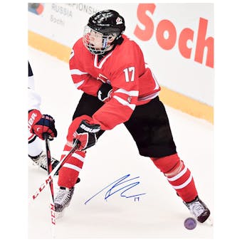 Connor McDavid Autographed Team Canada 11x14 Hockey Photo (AJ's COA)