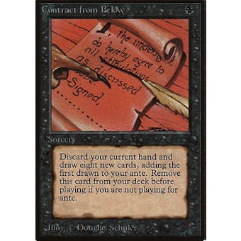Magic the Gathering Beta Single Contract from Below - SLIGHT PLAY (SP)